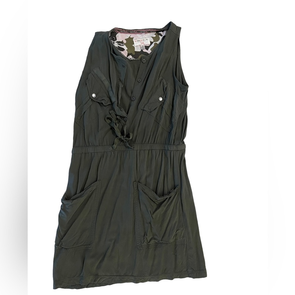 Triple Five Soul Green Sleeveless Dress